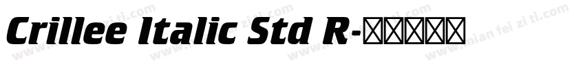 Crillee Italic Std R字体转换